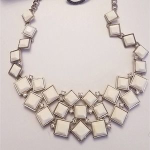 Loft White Statement Necklace